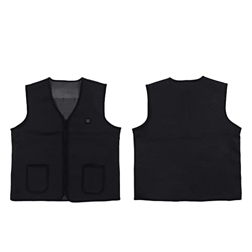 Tgoon Electric Heated Vest, Washable Smooth Zipper Diving Fabric V Neck 3 Adjustable Temperature Heating Vest for Outdoor Riding for Home(XL) Tgoon Electric Heated Vest, Washable Smooth Zipper Diving Fabric V Neck 3 Adjustable Temperature Heating Vest for Outdoor Riding for Home(XL)