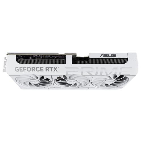 ASUS PRIME NVIDIA GeForce RTX 5070 OC Edition, 12GB GDDR7, 192 Bit, PCIe 5.0, 2.5 Slot Design, 3 Axial-Tech Fans, 1 HDMI 2.1, 3 DisplayPort 2.1, White, PRIME-RTX5070-O12G-WHITE - 15