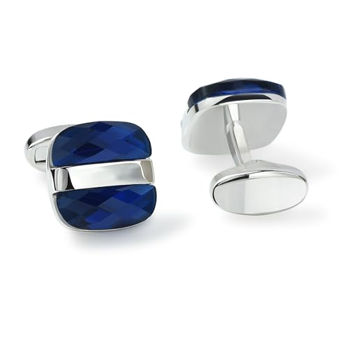 Mancuernillas de Circonia Cúbica para Hombre Pave Formal miniatura 1