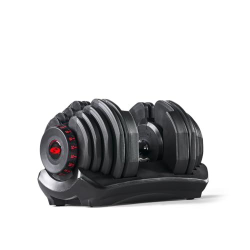 Bowflex Unisex Adult Selecttech 1090i Hantel Schwarz/Rot Einheitsgröße EU