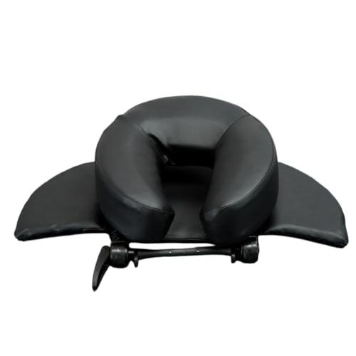 HeartTrend お昼寝枕 U字型マッサージベッド マッサージ枕 枕 フェイスピロー 全体枕 枕 枕 クッション ラップ フェイス 額 マッサージ (ブラック)