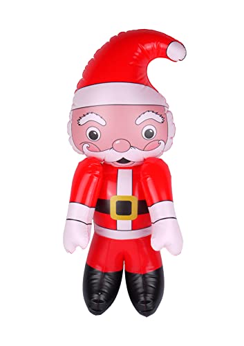 Inflatable Santa Claus Father Christmas Figure 65cm | Christmas Character Decoration | Kids Toy (1 x Inflatable Santa) Inflatable Santa Claus Father Christmas Figure 65cm | Christmas Character Decoration | Kids Toy (1 x Inflatable Santa)