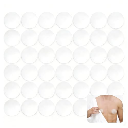 Kahaybeall 200Pcs Protectores de Pezón Desechables para Hombres, Tapas Adhesivas para Pezones, Cubiertas para pezones para Corredores y Actividades Físicas, Protección para el Pezón para Corredores