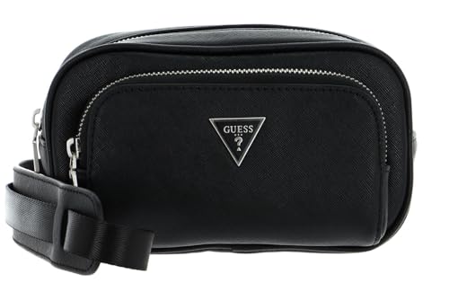 GUESS Certosa Saffiano Eco pochette noire en cuir synthétique premium