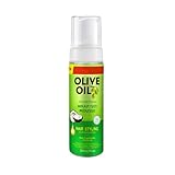 Olive Oil Styling Mousse,Natural Moisturizing Hair Mousse,Hair Styling Non-Greasy Hair Cream,Multi-Purpose Hair Fluffy And Curling Tool for Hydration Nourishing,200ML