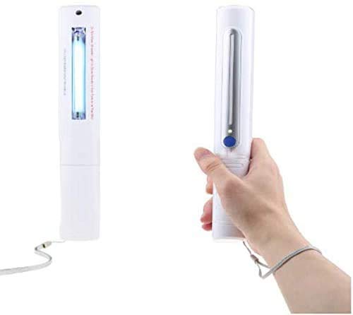 Travel Handheld Ultraviolet Light, Portable UV Ultraviolet Disinfection of Bacteria and Travel Hotel Home Office use Light Disinfection Tool,White