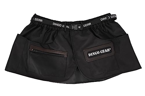 Dingo Gear Trainingsgürtel L 80-105 cm Arbeitskirt Schutzbekleidung Agility Trainer Helfer Ipo Sporthund Schwarz S02567
