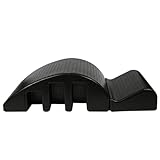 SDFJKHRD Corrección De La Columna Vertebral,Cuello Y Espalda Estiramiento,Dispositivo De Tracción De Cuello for Tensión De La Curva Espinal Uso En,Negro