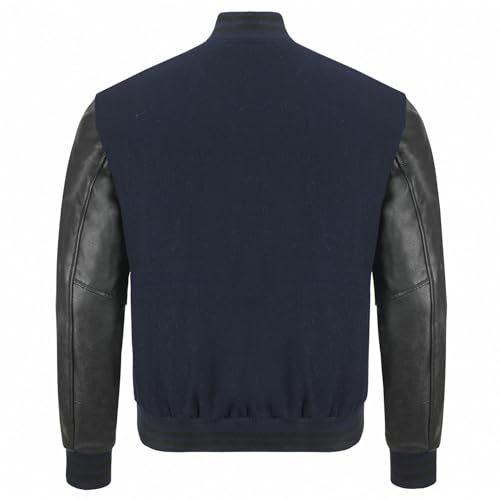 Image of Varsity Jacket Baseball Letterman Jacket- Wool and Leather Premium Quality Unisex Basketball Jacket