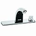 Speakman S-8722 Sensorflo Battery Powered Sensor Faucet with 8-Inch Deck Plate and Above Counter Mechanical Mixer