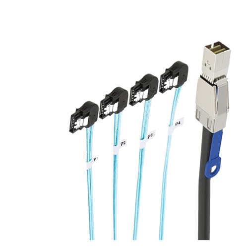 Cable externo S-AS HD SFF-8644 a 4 SATA 2.0 m miniatura 3