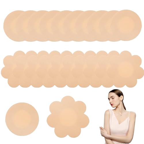 20stück Nippelpads,Brustwarzenabdeckung,Unsichtbare Einweg Nippelpads,Nipple Pads,Nipple Cover,Nipple Patches,Natürliche Unsichtbare,Selbstklebend...