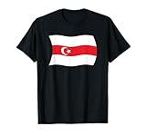 Wavy Flag of the Lipka Tatars of Belarus Lithuania Poland T-Shirt