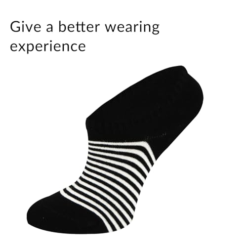Image of Benefeet Sox Cute No Show Socks for Women Low Cut Socks for Girls Liner Invisible Socks Cotton Flat Boat Loafer Socks