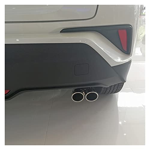 Tubo de escape trasero para coche Toyota C-HR 2017-2022, extremos de acero