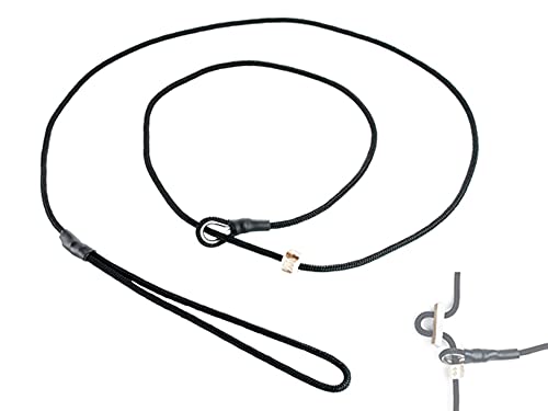 Mystique® Field Trial Moxonleine 4mm mit Zugbegrenzung 150cm schwarz