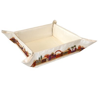 Boîte à Matzah et panier pliable brodé pour sublimer votre Seder de Pessah