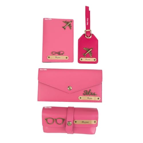 Image of AICA Personalized Name & Charm Sunglass Cover Giftset for Women