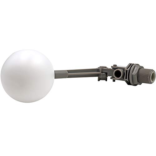 MACGOAL Water Float Valve with Adjustable Arm, Grey Float Ball Valve 3/