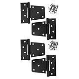 Diseño de reducción de ruido: la bisagra resistente está diseñada con un mecanismo de absorción de impactos, lo que reduce el ruido operativo de la puerta del cobertizo y crea un ambiente interior o exterior sereno, bisagras para puerta de cerca de madera de jardín, bisagras para cobertizo de alta resistencia