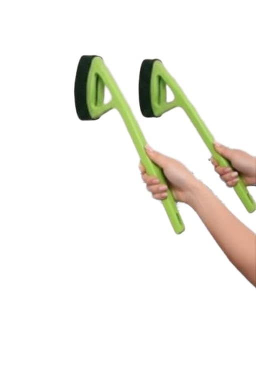 Bathroom Cleaning Brush Tiles Cleaning Brush Floor Scrub Brush with Handle Scrubbing Brush Cleaning Brush (Pack of 2 Heavy Duty, NYL SF - 231-image-16