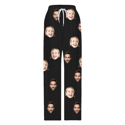 AIFLM Personalized Pajamas Pants For Men Custom Pajama Pants Pajama Bottoms Sleepwear Funny Pj Pants With Photo Face Text4