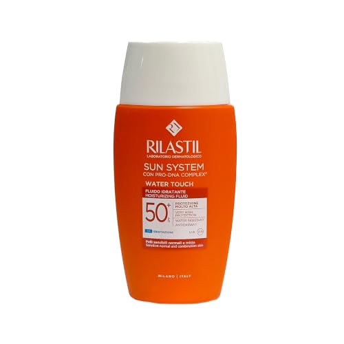Miniatura 6 de Rilastil Sun System Fotoprotector Water Touch SPF50+, Protector Solar Facial Ligero de Base Acuosa, Resistente al Agua - 50 ml
