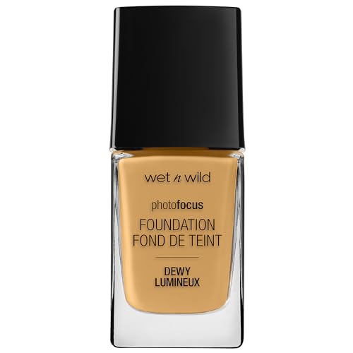 Image of wet n wild Photo Focus Dewy Liquid Foundation Makeup, Desert Beige (Pack of 2)