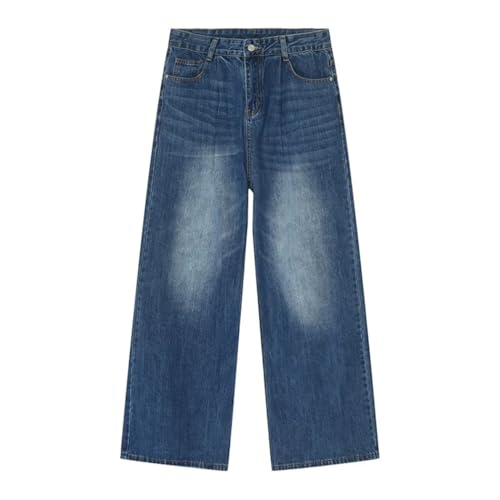 Men’s Baggy Jeans, Trendy Korean Style, Loose Wide Leg, Vintage Mid-High Waisted Casual Denim3