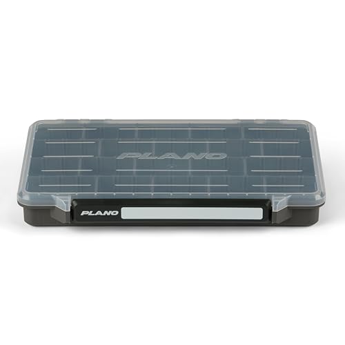 Image of Plano StowAway 3700 Stow Tackle Box, with Corrosion-Preventive Rustricor, Single Latch Design, Transparent DuraView Lid, Stackable Storage for Fishing Bait, Lures and Gear