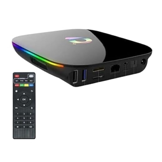 TV Smart Box Android 12.0 Q Plus 8K WiFi Media Player 3D Quad Core 8 Gb Ram 64 Gb Rom con Telecomando