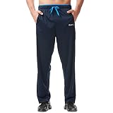 SACUIMAN Mens Workout Pants with Zipper Pockets Summer Open Bottom Sweatpants for Men Athletic,Runni