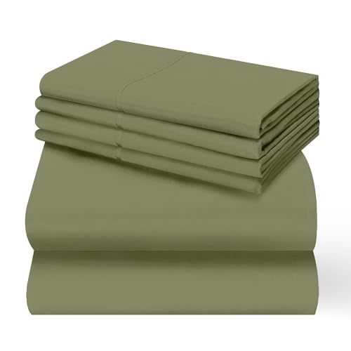 Loyalberry Queen Sheet Set- 6 Piece Breathable & Cooling Sheets | Ultra-Soft Hotel Luxury Bed Sheets | 18