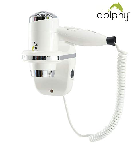 Dolphy 1600 Watts Professional Wall Mounted Unique Design Hair Dryer, White - Image 3