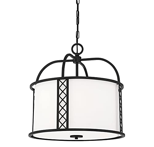 Savoy House 7-8202-3-89 Rockford 3-Light Pendant Light In Matte Black (18" W X 18" H) #TOP2