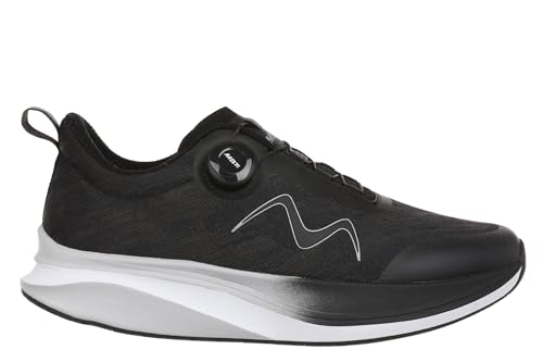 MBT GALADO Zapatillas de Deporte para Hombre. Deportivas para Correr Anatómicas y Cómodas. Calzado Fisiológico Confort y Estabilidad con Suela Curva. Sneakers Running. Color Negro