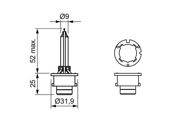 Bosch D4S Lampen Autolampen 35W 1 987 302 906