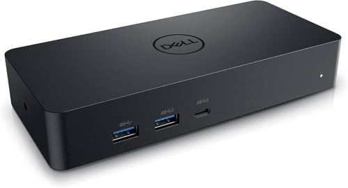 D6000 Universal Docking Station, USB 3.0 & USB C Single or Triple 4K Display Docking Station with Two DisplayPort and HDMI for Windows and Mac (2DP, 1HDMI, 4USB3.0, 1Audio, 1USB C, 1 Speaker Output)