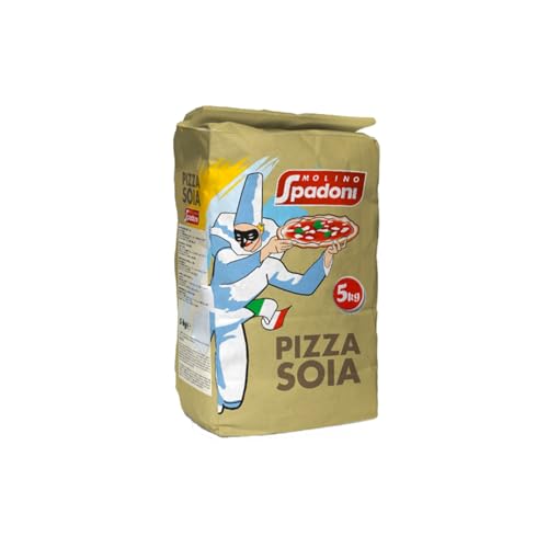 Harina de soja para pizza MOLINO SPADONI – Bolsa de 5 kg | Mezcla profesional para pizzas ligeras, tiernas y fáciles de digerir