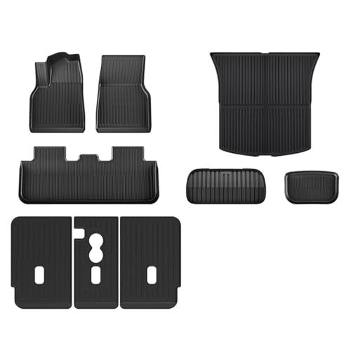 Tapis de sol auto pour Tesla Modèle Y 2025 2026 avec doublures de coffre standard