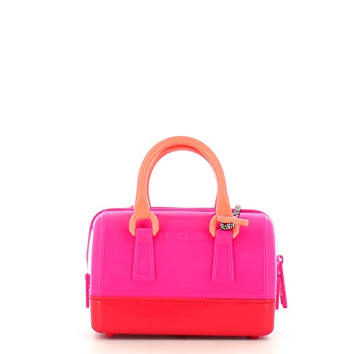 FURLA Candy Mini Boston Bag Flame + Berry +