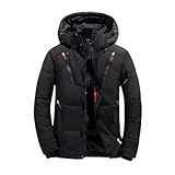 BoShiNuo Ropa de esquí para hombre, ropa de nieve resistente al viento, ropa deportiva de snowboard, ropa de esquí cálida para hombre, 1 chaqueta BK001, L