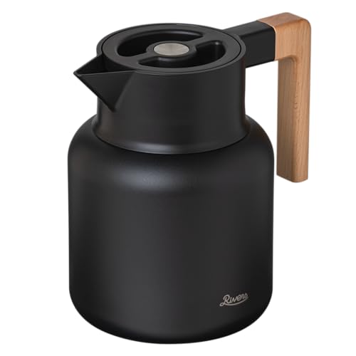 Rivers (���o�[�Y) �T�[�� �W���O �L�[�g �ۉ��|�b�g (�􂢂₷��/�L��/�ۉ��ۗ�) 1600ml �ۗ�|�b�g ���|�b�g ���@�r �ۉ��ۗ� �u���b�N AJG002BK