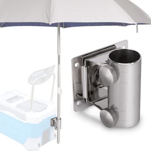 Adjustable Stainless Steel Wall Mounted Balcony Bracket for Parasol, Fishing Case, and Umbrella Stand - Durable and Versatile Outdoor Umbrella Holder