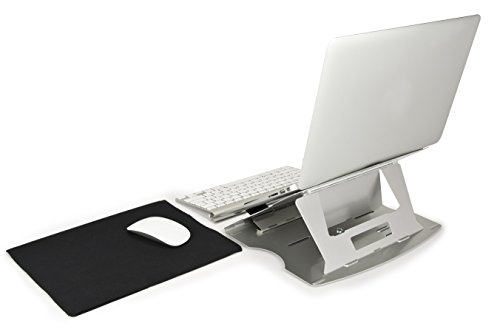 Aidata Lha-3 Lapstand Aluminum Portable Laptop Ultrastand; Built-In Swivel Base; Adjustable Platform With 6 Viewing Angles, 20°, 22.5°, 25°, 35°, 40° And 45° #TOP6