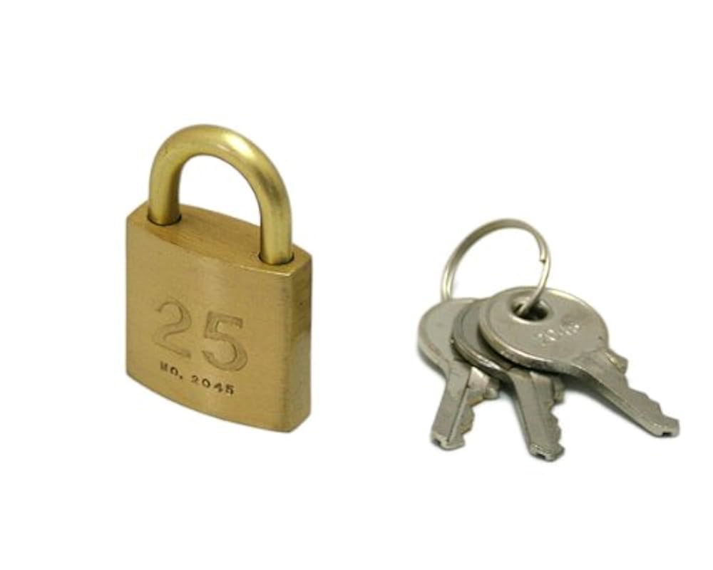 Amazon | ハイロジック シリンダー南京錠鍵番指定 同一 25ミリ