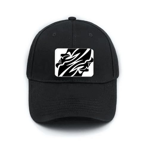 Casquette classique brodée constellation avec finitions soignées en noir profond