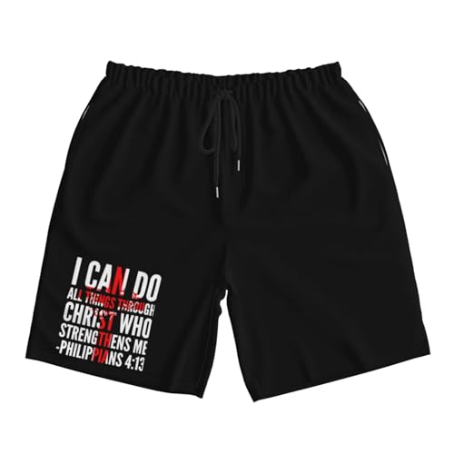 I Can Do All Things Through Christ-Jesus Men's Quick-Dry Board Shorts 7