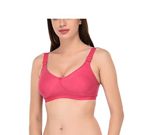 Image of Viral Girl Women's Wire-Free Cotton Hosiery Bra | Non-Padded, Full Coverage, Adjustable Straps | Soft Comfortable Innerwear with Hook & Eye Closure for Everyday Use