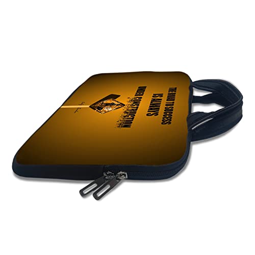 Image of TheSkinMantra Chain Laptop Sleeve Bag Compatible with Laptop /Macbooks /Chrombook /Notebook /Zbook (13.3 Inch [Handle], The Road to Success)